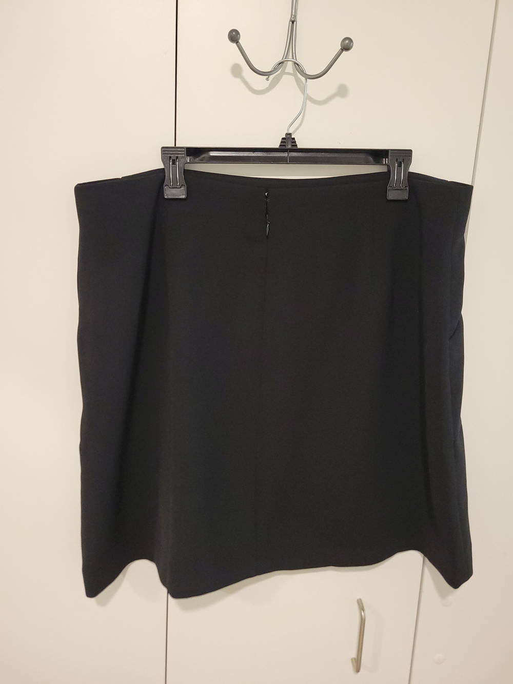 J. Crew Black Midi A-Line Skirt